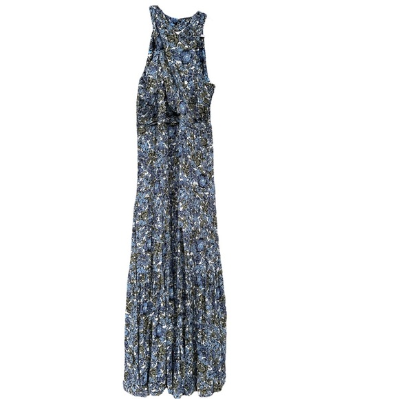 Veronica Beard Florencia Floral Maxi Dress Blue Multi Size 16 - Picture 11 of 15
